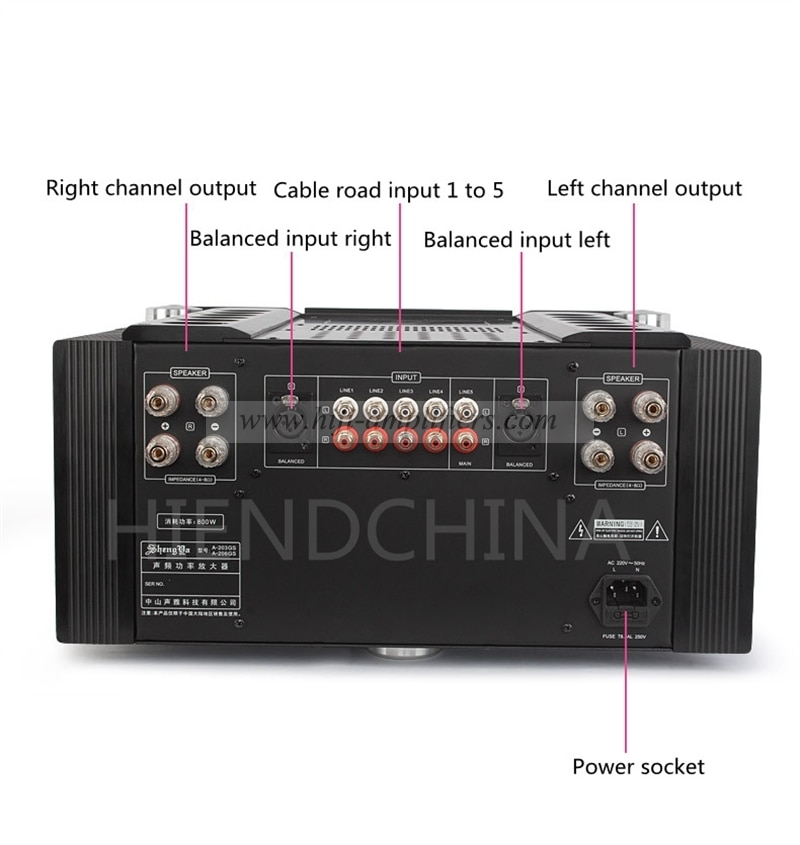 ShengYa A-203GS Transistor Amplifier Class A Integrated amp Full balanced