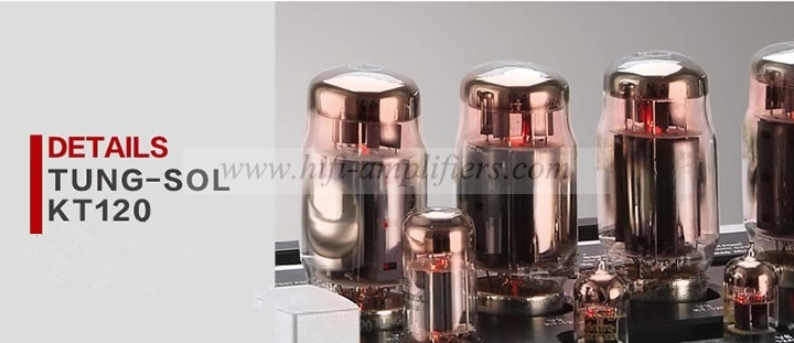 YAQIN MS-120 HiFi Audio Integrated Amp Vacuum tube KT120x4 Amplifier push-pull