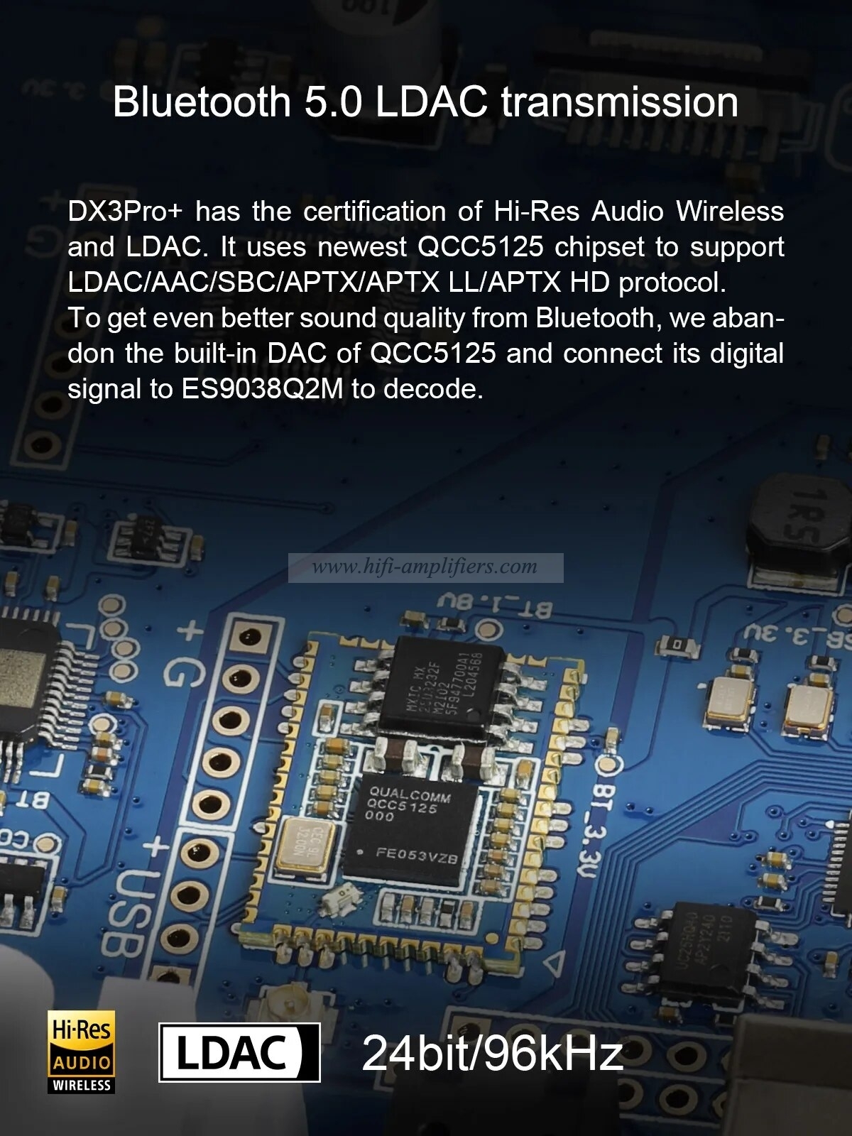TOPPING DX3 PRO+ DAC Headphone Amplifier ES9038Q2M Decoder Bluetooth 5.0 LDAC Audio DX3 PRO with Remote Control DX3 PRO PLUS
