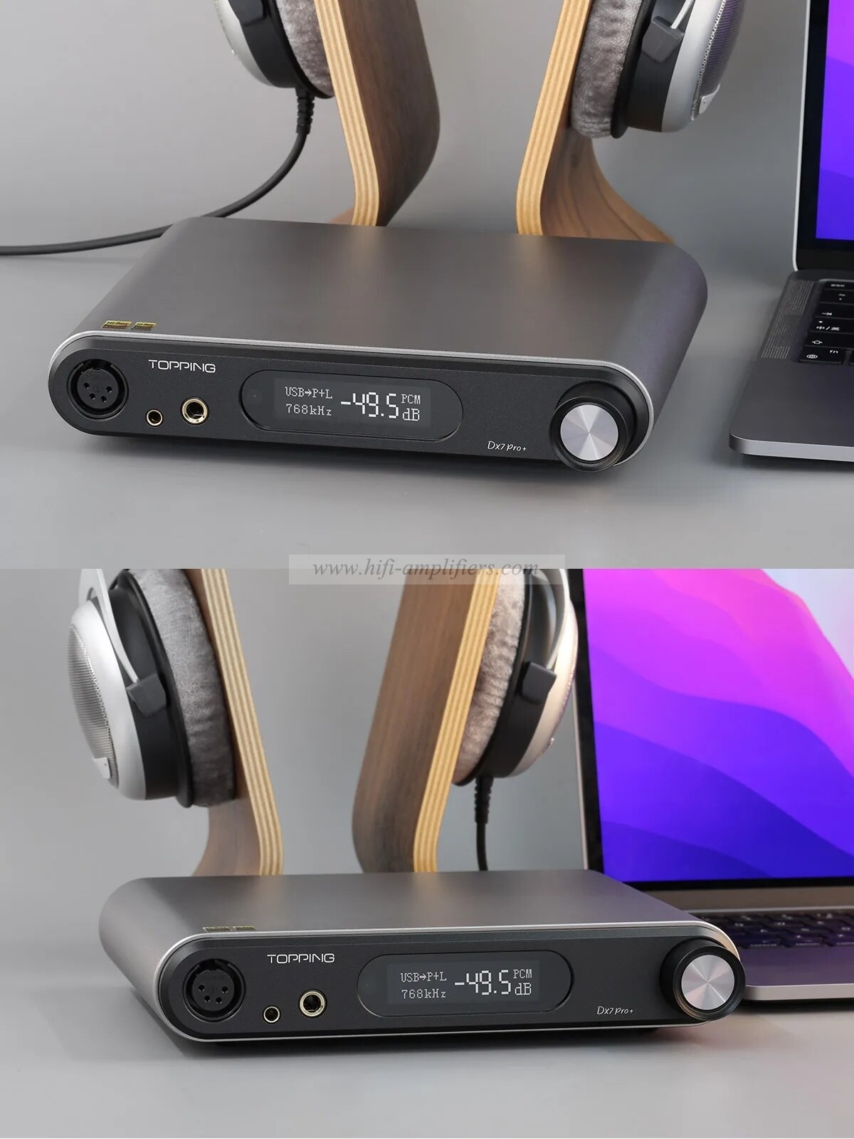 TOPPING DX7 PRO+ DAC&Headphone Amplifier LDAC Hi-Res Audio ES9038PRO Decoder Support up to DSD512&PCM768kHz