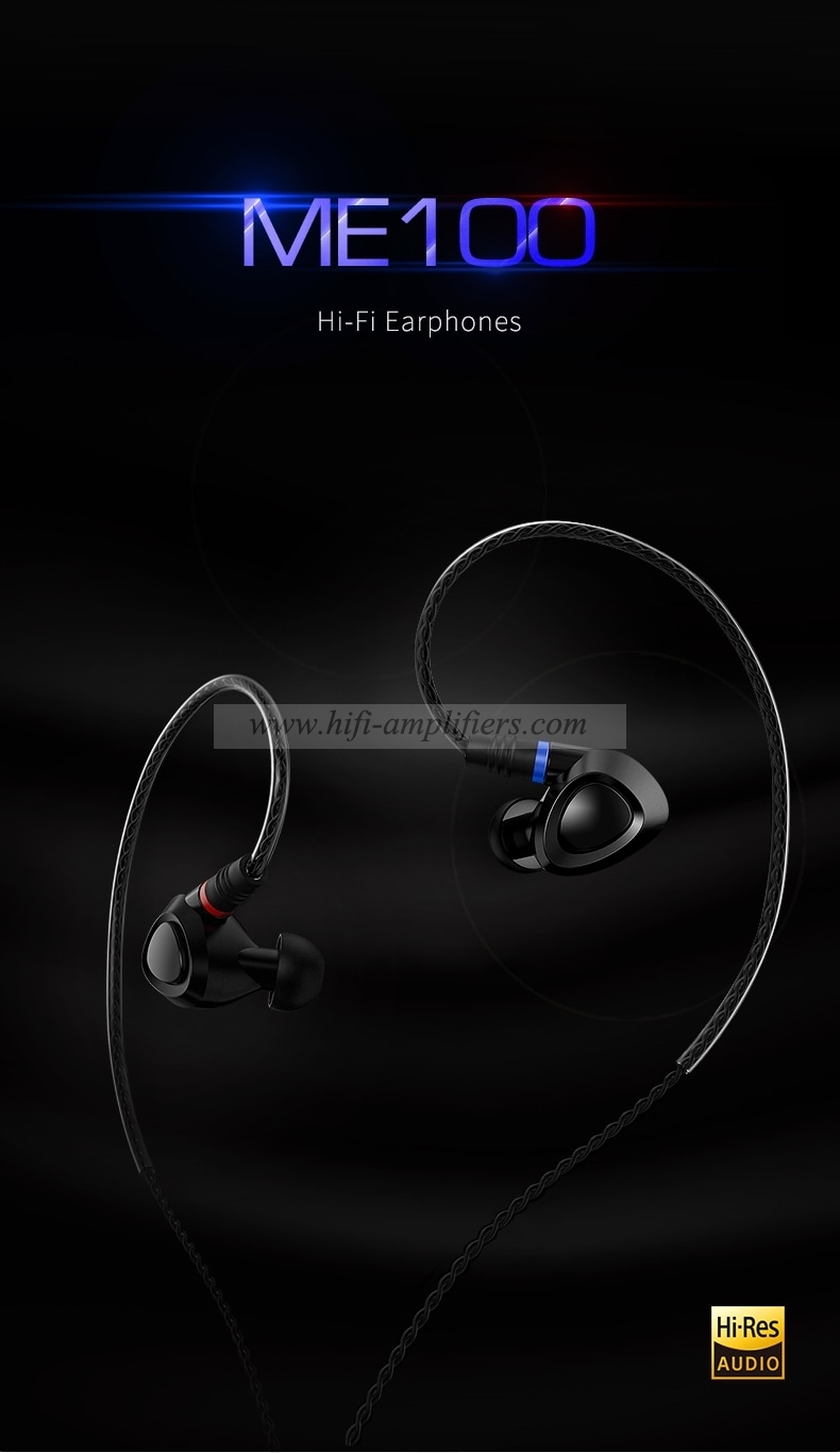 Shanling ME100 10mm PE PEEK Dynamic Hi-Res HiFi In-Ear Monitor Earphone