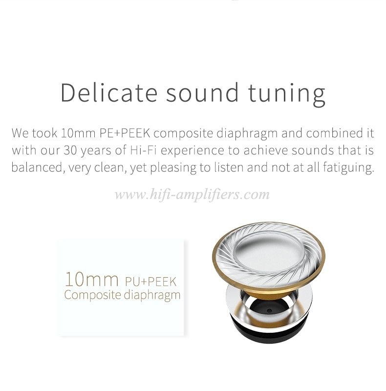 Shanling ME100 10mm PE PEEK Dynamic Hi-Res HiFi In-Ear Monitor Earphone