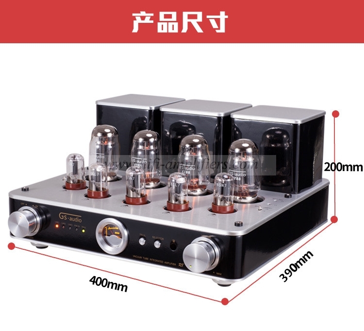 GS-AUDIO R8  HIFI 4*KT88 Vacuum tube Amplifier Push-pull Amp With Remote