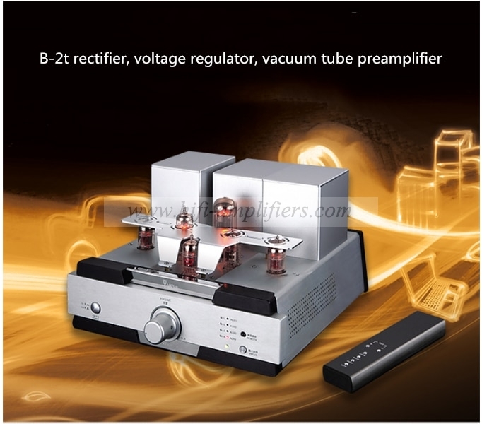 YAQIN B-2T HIFI EL84 Vacuum Tube Preamp Pre-amplifier Preamplifier With Remote