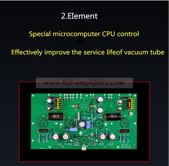 YAQIN B-2T HIFI EL84 Vacuum Tube Preamp Pre-amplifier Preamplifier With Remote