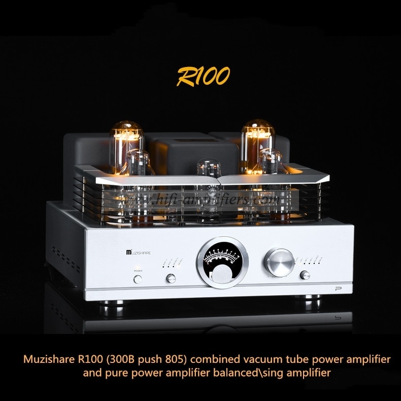 MUZISHARE R100 300B push 845 211 805 Single-ended Class A HiFi tube Amplifier Balance & Phono output Upgraded