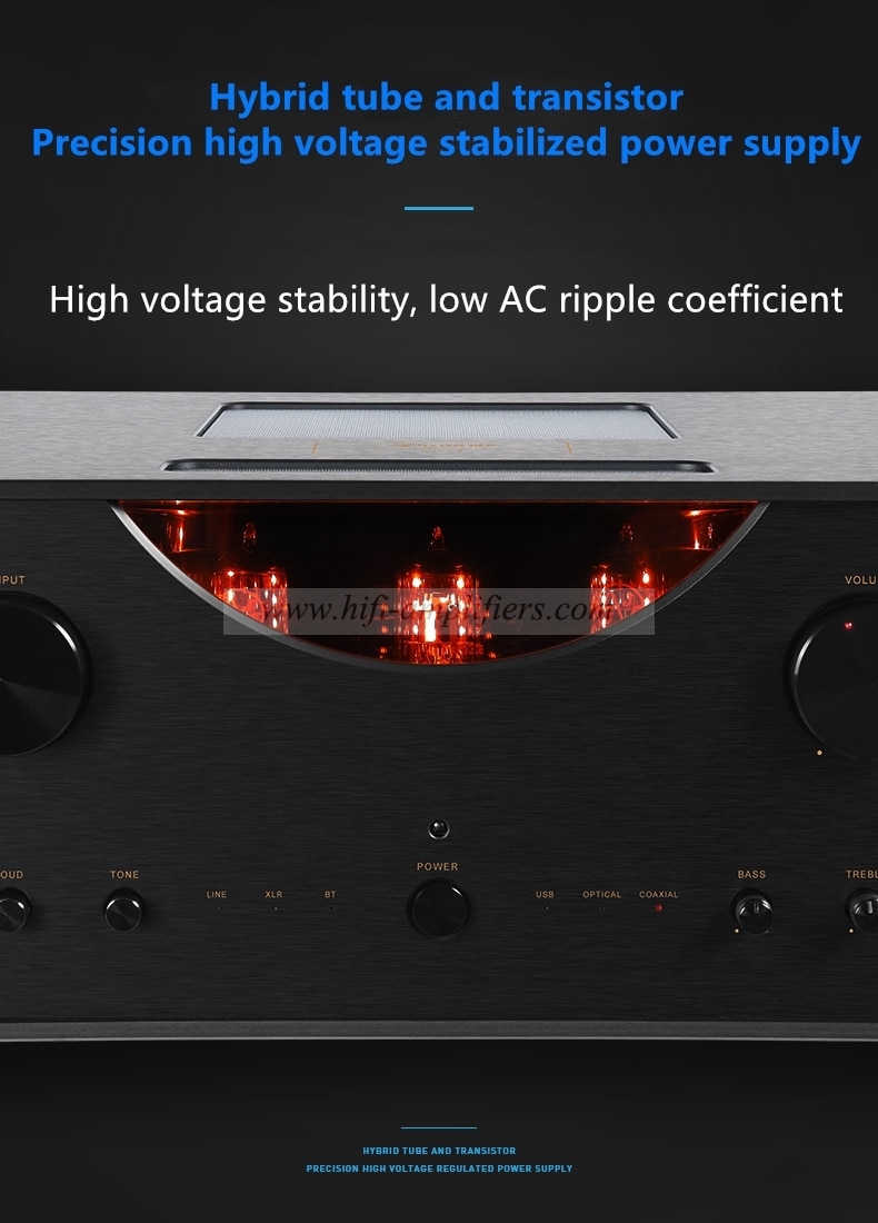 ShengYa A25CS/A25CS Tube transistor Hybrid Integrated Amplifier with Bluetooth 200W*2