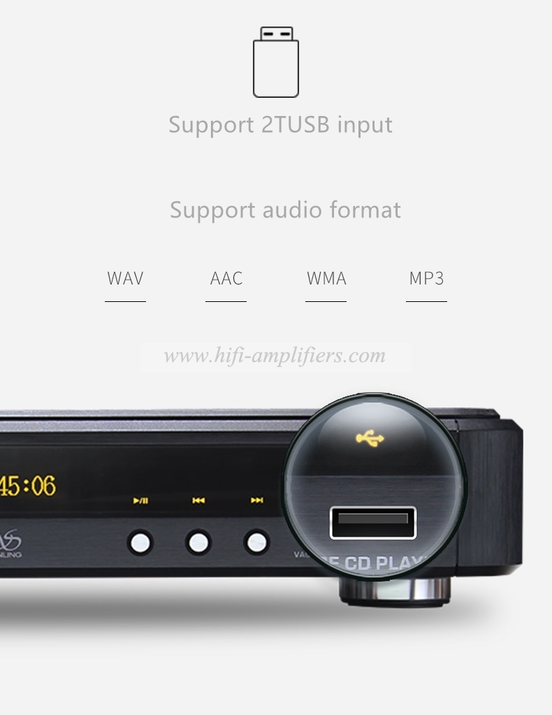 Shanling CD1.2A HIFI tube CD Player With USB DSD64 Bluetooth 5.0 Decode Upgrade of CD1.2