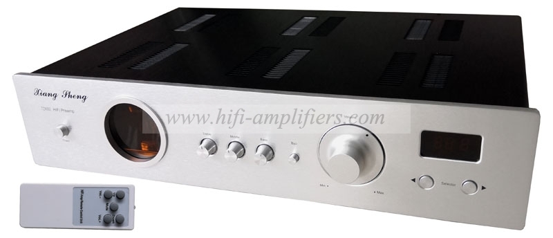 XiangSheng 728A HiFi Vacuum 12AT7/12AU7 Tube Pre-Amplifier Stereo HiFi Preamp Audio Processor Remote Version