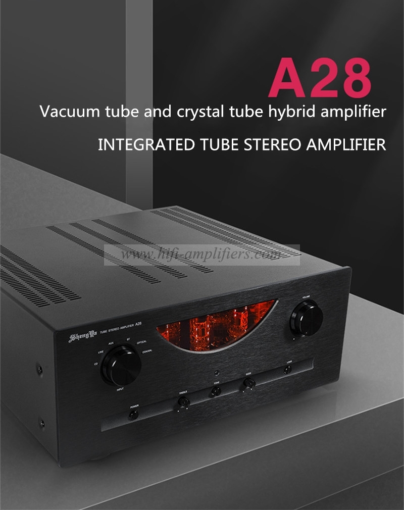 Shengya A28  tube integrated Amplifier Hi-end Power Amplifier Bluetooth with Decoder 28th Anniversary Version