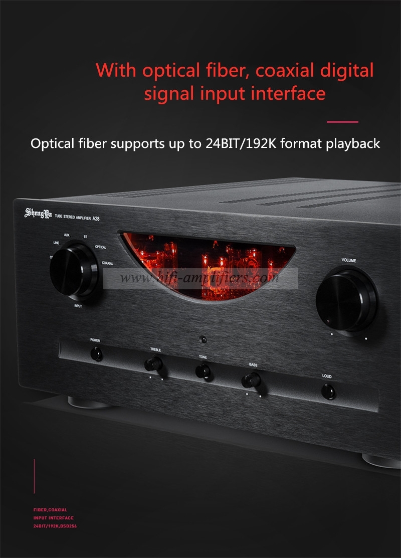 Shengya A28  tube integrated Amplifier Hi-end Power Amplifier Bluetooth with Decoder 28th Anniversary Version