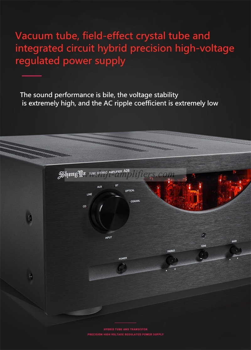 Shengya A28 tube integrated Amplifier Hi-end Power Amplifier Bluetooth with Decoder 28th Anniversary Version Shengya A28 tube integrated Amplifier Hi-end Power Amplifier Bluetooth with Decoder 28th Anniversary Version
