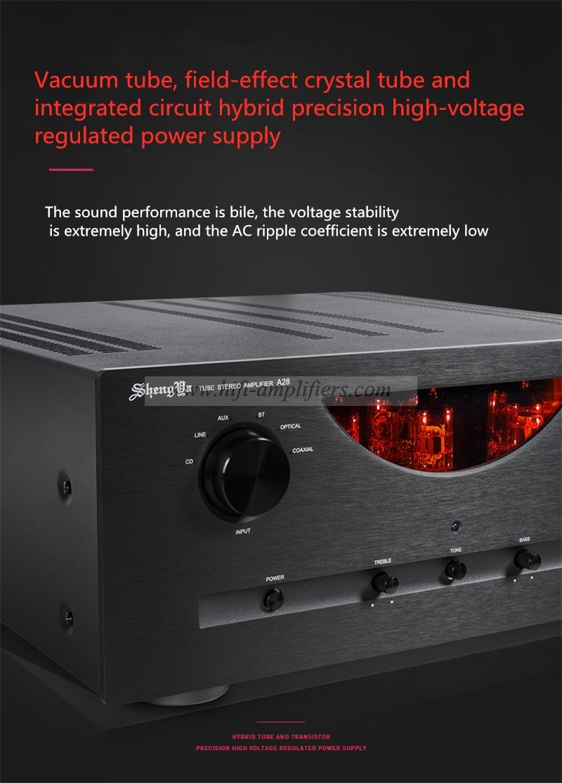 Shengya A28  tube integrated Amplifier Hi-end Power Amplifier Bluetooth with Decoder 28th Anniversary Version