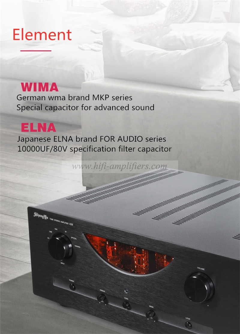 Shengya A28  tube integrated Amplifier Hi-end Power Amplifier Bluetooth with Decoder 28th Anniversary Version