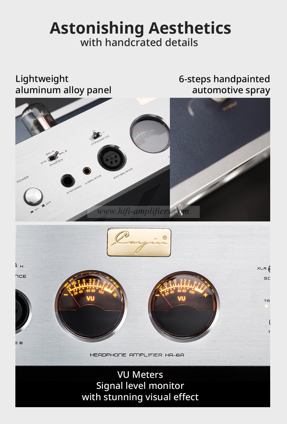 Cayin HA-6A Desktop Decoder Amp vacuum tube Balanced Class A Headphone Power Amplifier