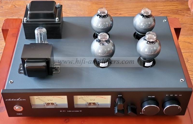 OldChen C1 HI-end 6H8C/CV181-SE Vacuum tube Pre-amplifier Bass adjustment preamp