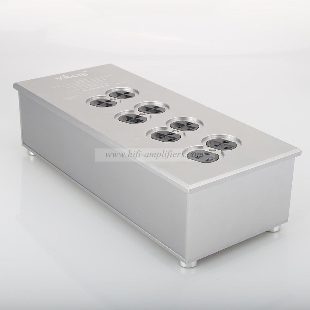 Viborg VM80 HiFi Power Filter Plant US Socket 8 Ways AC Power Conditioner Audiophile Power Purifier US AC Power bar Distributor