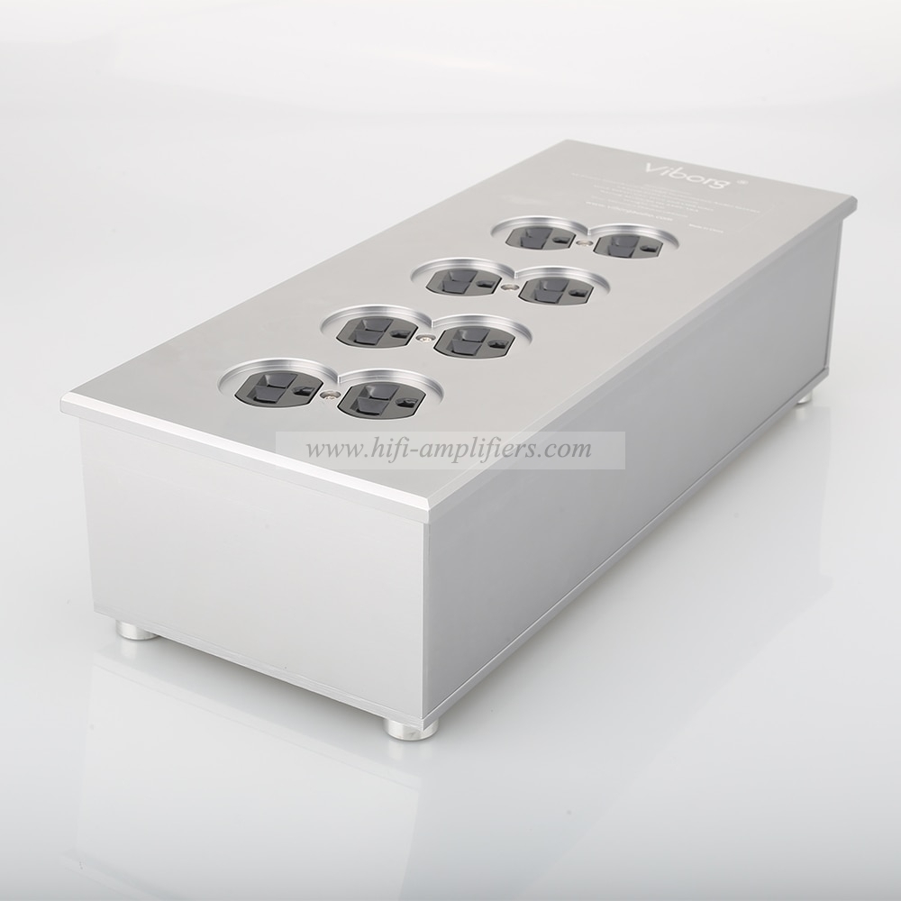 Viborg VM80 HiFi Power Filter Plant US Socket 8 Ways AC Power Conditioner Audiophile Power Purifier US AC Power bar Distributor