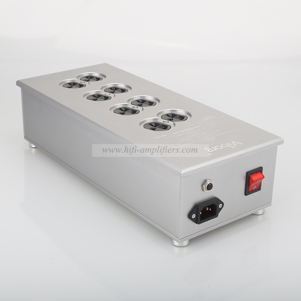 Viborg VM80 HiFi Power Filter Plant US Socket 8 Ways AC Power Conditioner Audiophile Power Purifier US AC Power bar Distributor