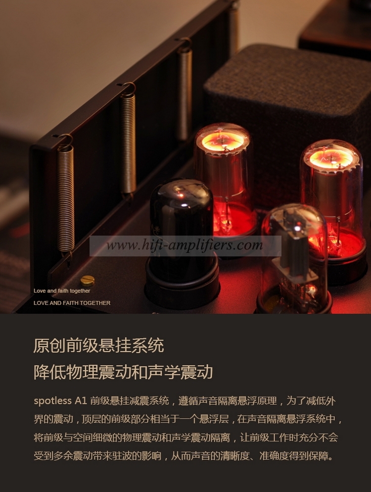Spotless A1 6N8P 6P6P HIFI Integrated Vacuum Tube Amplifier With Bluetooth