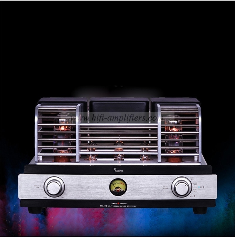 Yaqin MS-34D HiFi Electron EL34*4 tube Amplifier Push-Pull Bluetooth Integrate amplifier With Remote Control