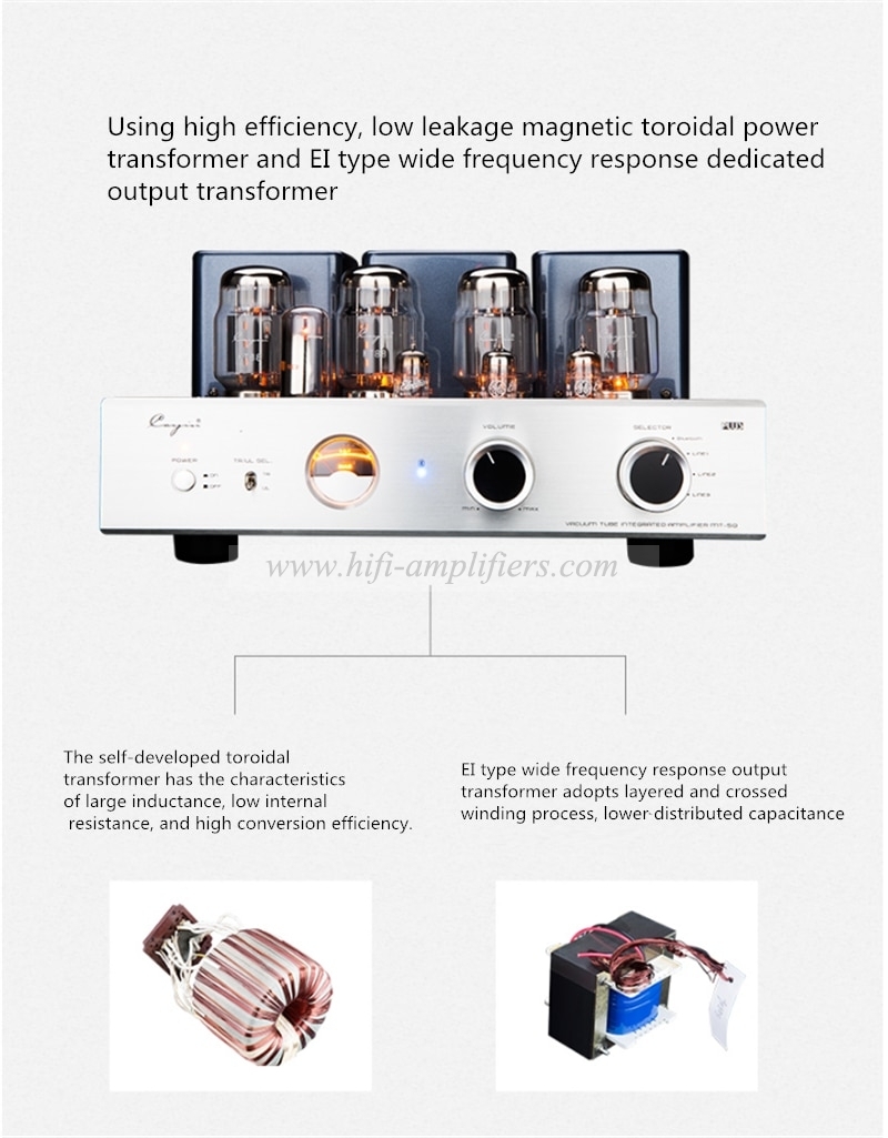 Cayin MT-50 Plus KT88x4 Vacuum Tube Wireless Bluetooth Hi-end Push-Pull integrated Amplifier