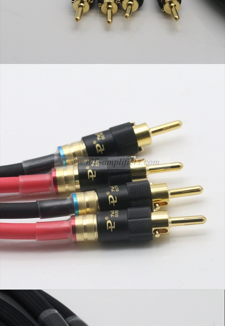 Power Source SE MKⅢ HI-END 7N OCC Audiophile HIFI Speaker Cable Banana to Banana Plug