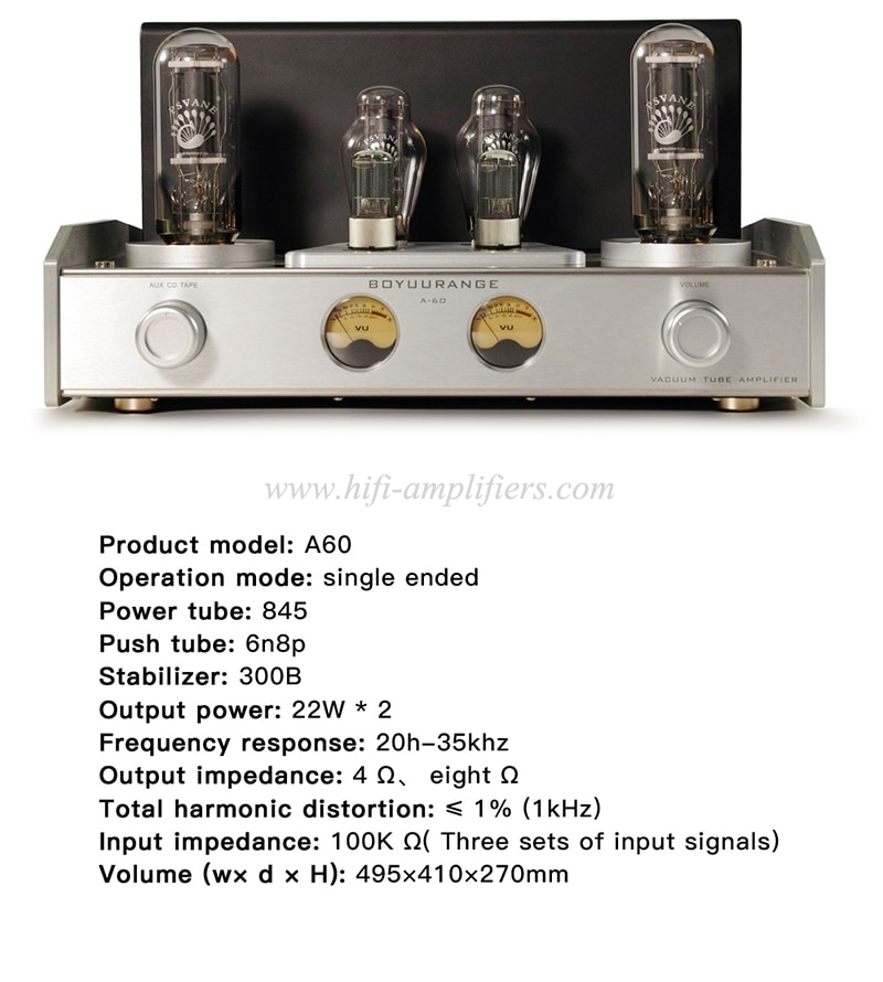 REISONG Boyuu A60 845 Single-ended tube Amplifier HIFI Intergrated Amplifier Brand New