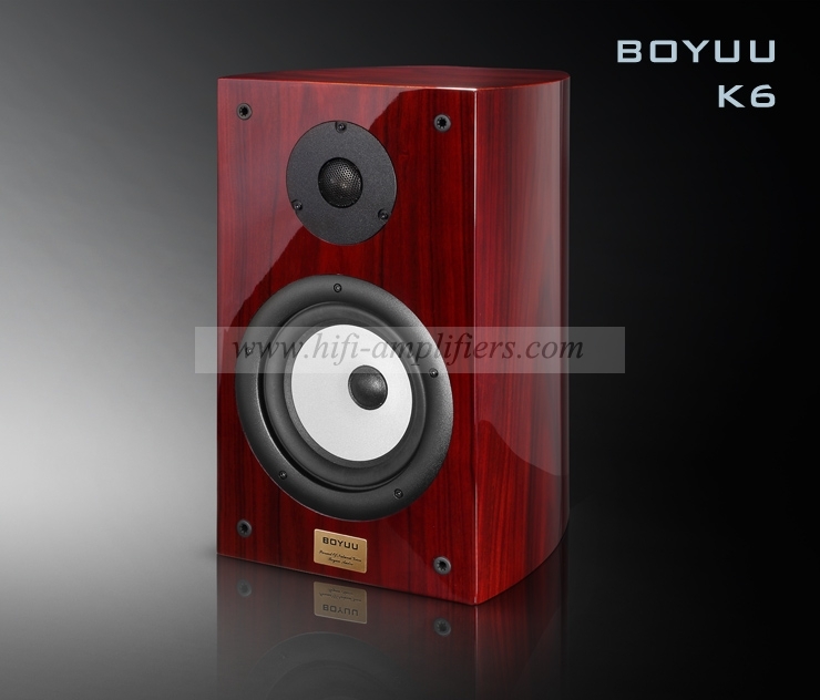 REISONG Boyuu K6 Passive Bookshelf Loudspeaker HiFi Wood Audiophile Speakers Pair