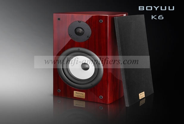 REISONG Boyuu K6 Passive Bookshelf Loudspeaker HiFi Wood Audiophile Speakers Pair