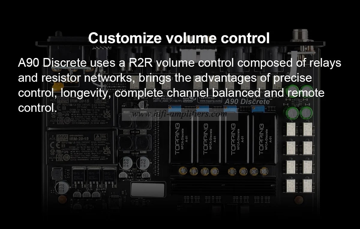 TOPPING A90 Discrete Fully Dirscrete Balanced Headphone Amplifier NFCA 4Pin XLR /4.4 Balanced/6.35mm SE Output Pre-amplifier