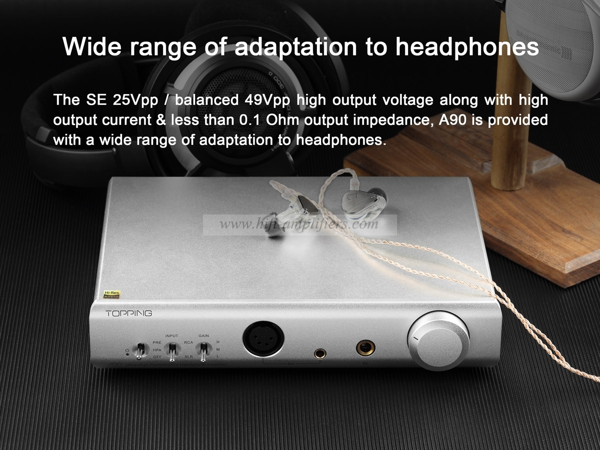 TOPPING A90 Full Balanced Headphone Amplifier XLR PreAmplifier