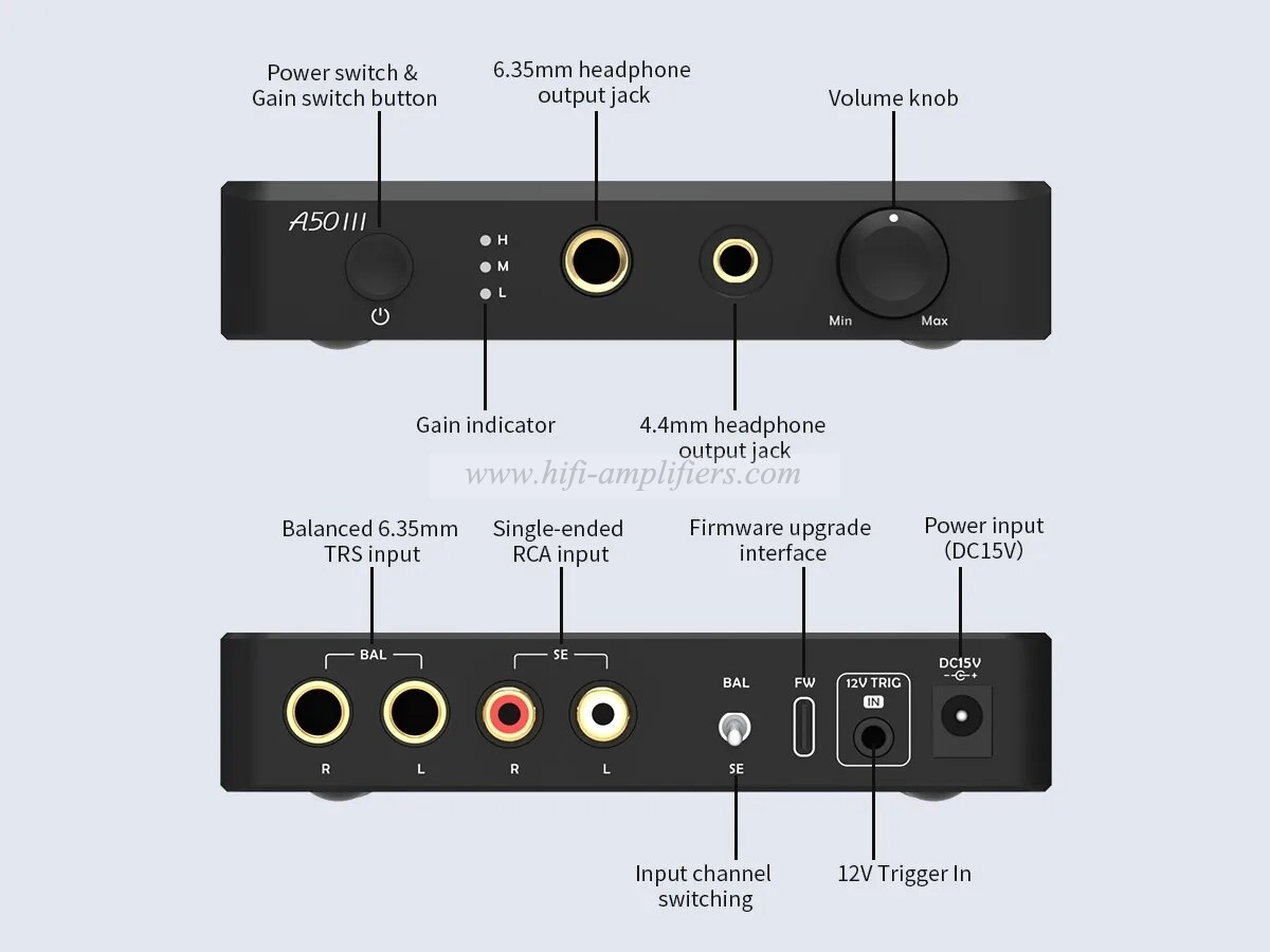 TOPPING A50 III Fantasy HPA for desktop 4.4 Balanced Power Amplifier A50III Amp