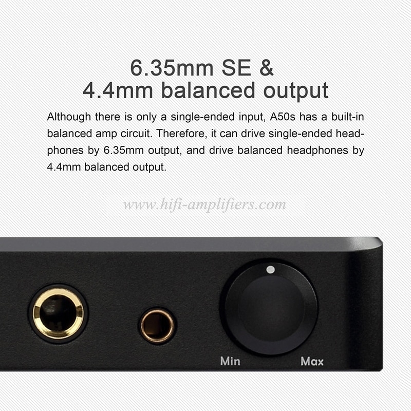 TOPPING A50s 4.4mm Balanced 6.35mm Single-Ended Flagship NFCA Hi-Res Audio Pre AMP Headphone Amplifier