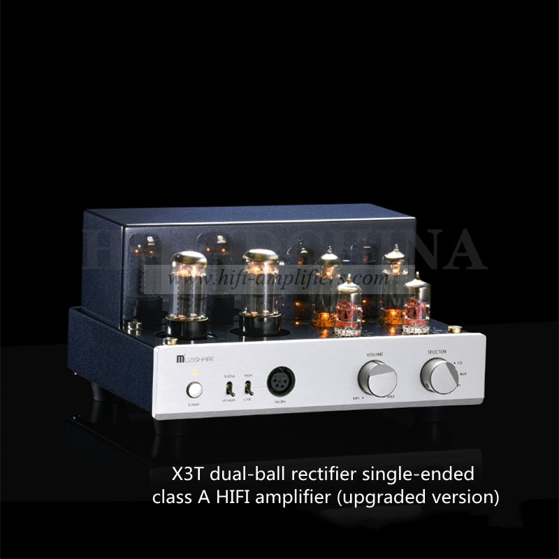 MUZISHARE 2021 New X3T EL84 Tube Amp Bluetooth Class A singal-ended Amplifier XLR Headphone