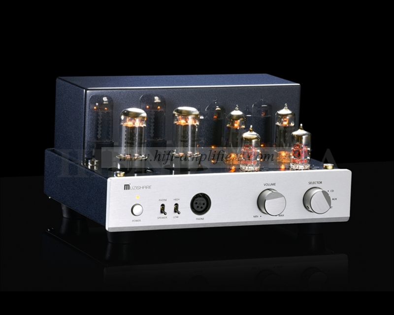 MUZISHARE 2021 New X3T EL84 Tube Amp Bluetooth Class A singal-ended Amplifier XLR Headphone