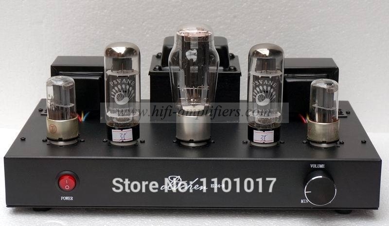 LaoChen EL34 Tube Amplifier Single-Ended Class A Handmade Black Bluetooth Amplifier OC34 Oldchen