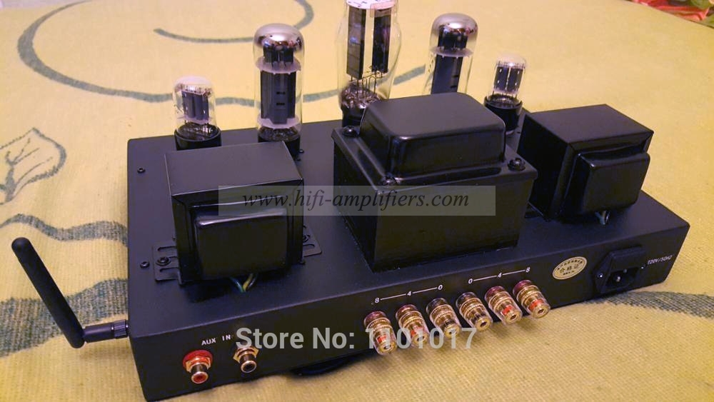 LaoChen EL34 Tube Amplifier Single-Ended Class A Handmade Black Bluetooth Amplifier OC34 Oldchen