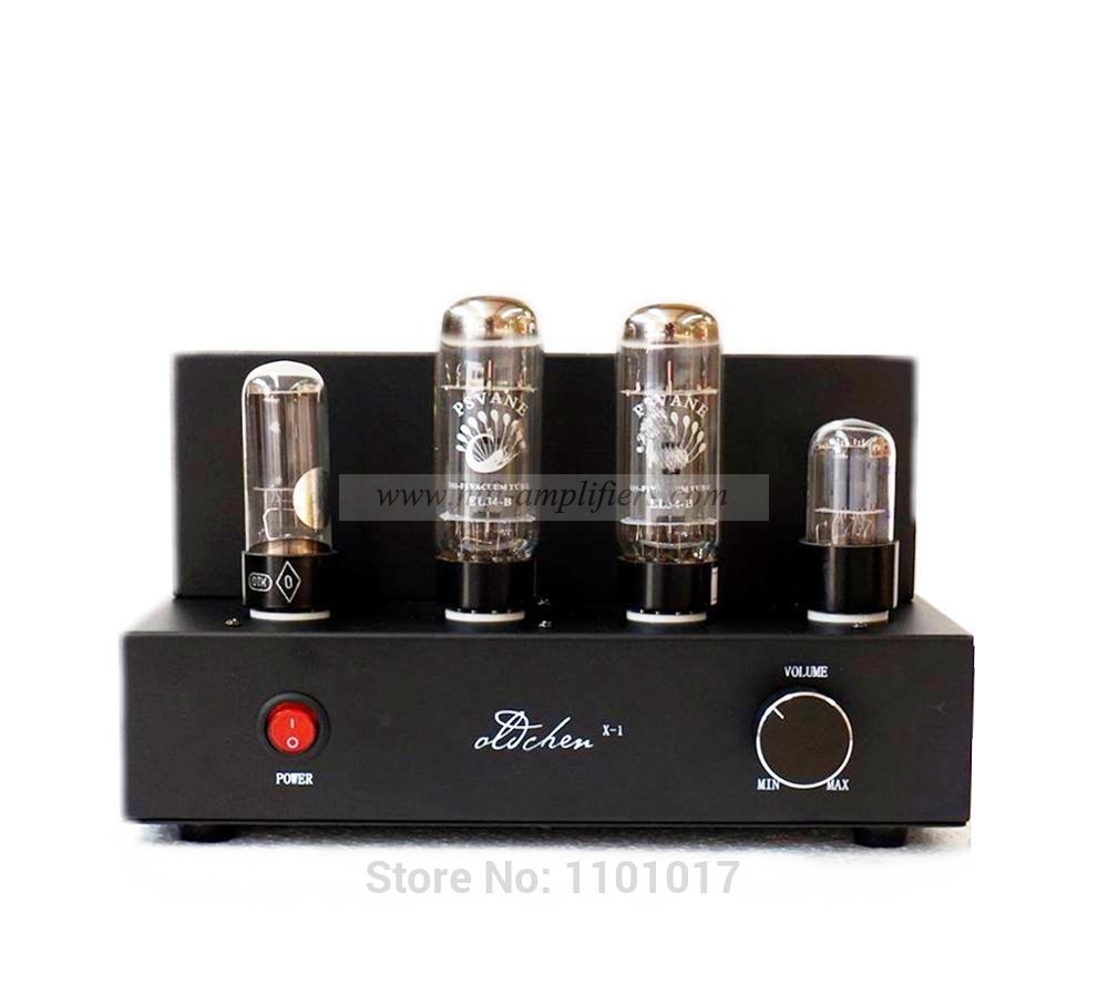 Laochen EL34 Mini Tesktop Tube Amplifier Aiqin Single-ended Class A amplifier Black Version OC34BM Oldchen