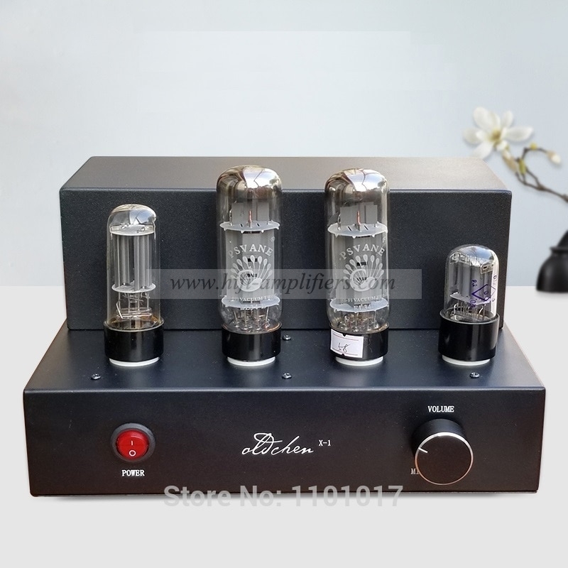 Laochen EL34 Mini Tesktop Tube Amplifier Aiqin Single-ended Class A amplifier Black Version OC34BM Oldchen