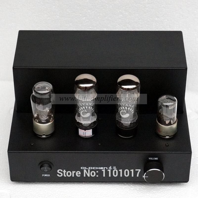 Laochen EL34 Mini Tesktop Tube Amplifier Aiqin Single-ended Class A amplifier Black Version OC34BM Oldchen