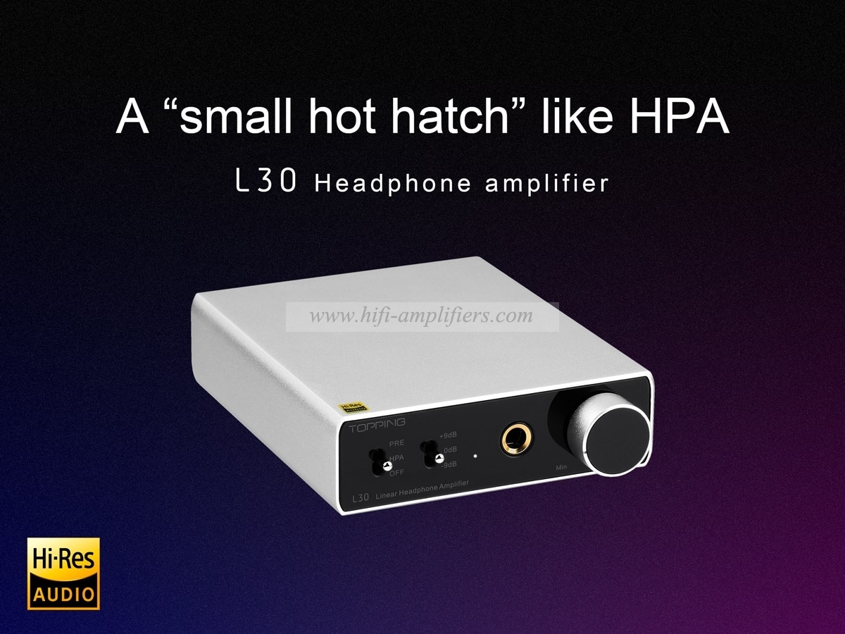 TOPPING L30 Headphone Amplifier 6.35MM NFCA HiFi RCA Hi-Res pre-amp preamplifier for E30 DAC