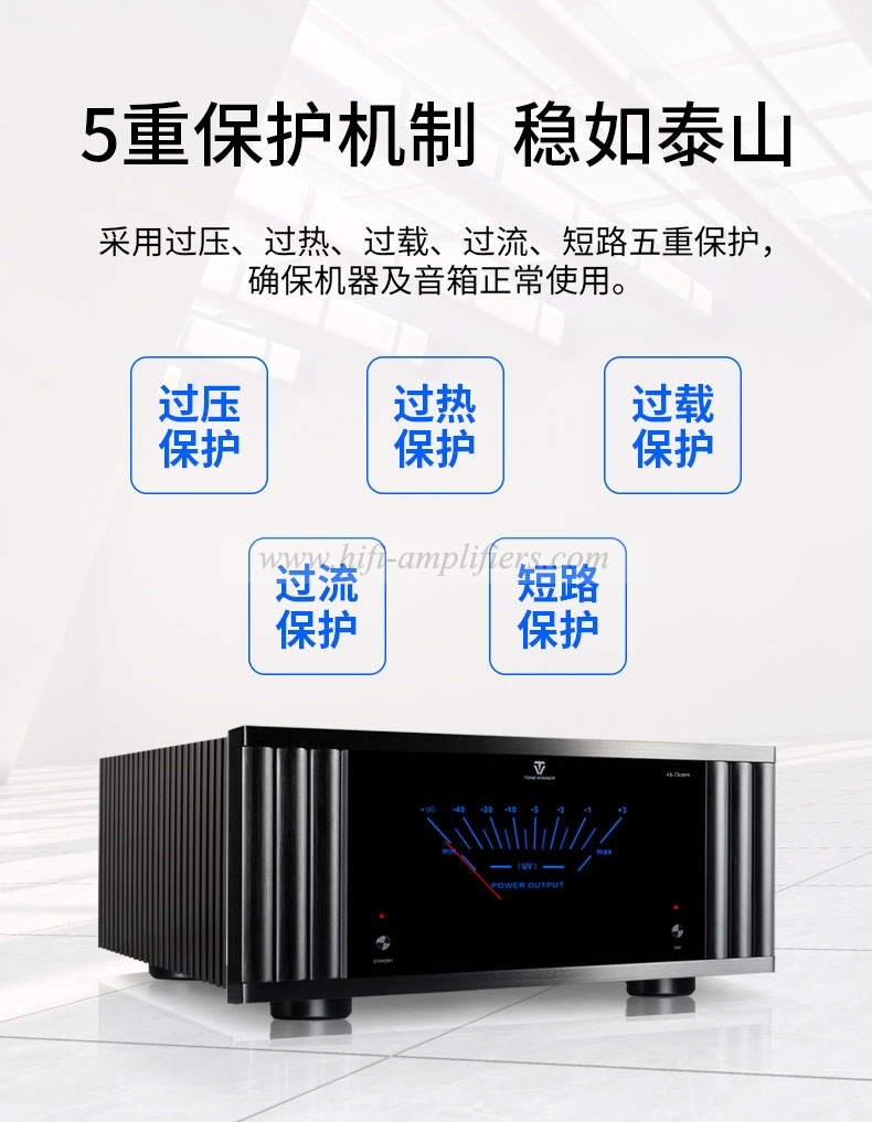 ToneWinner AD-7300PA 7 CHANNEL Power Amplifier HIFI Class A/B Amplifier 7X300W@8Ω