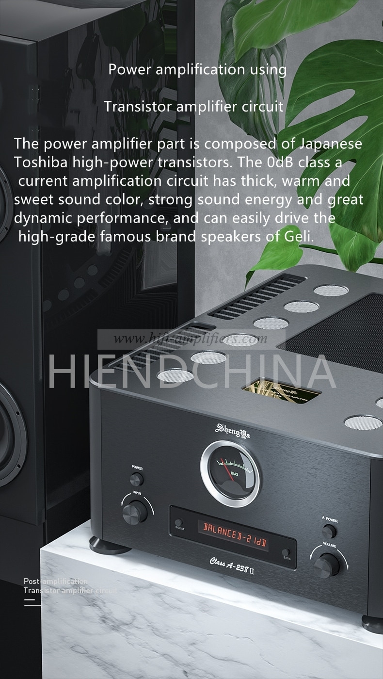 Shengya A-238II Hybrid Full Balanced Class A integrated Amplifier Hi-end Power Amplifier Upgraded Version