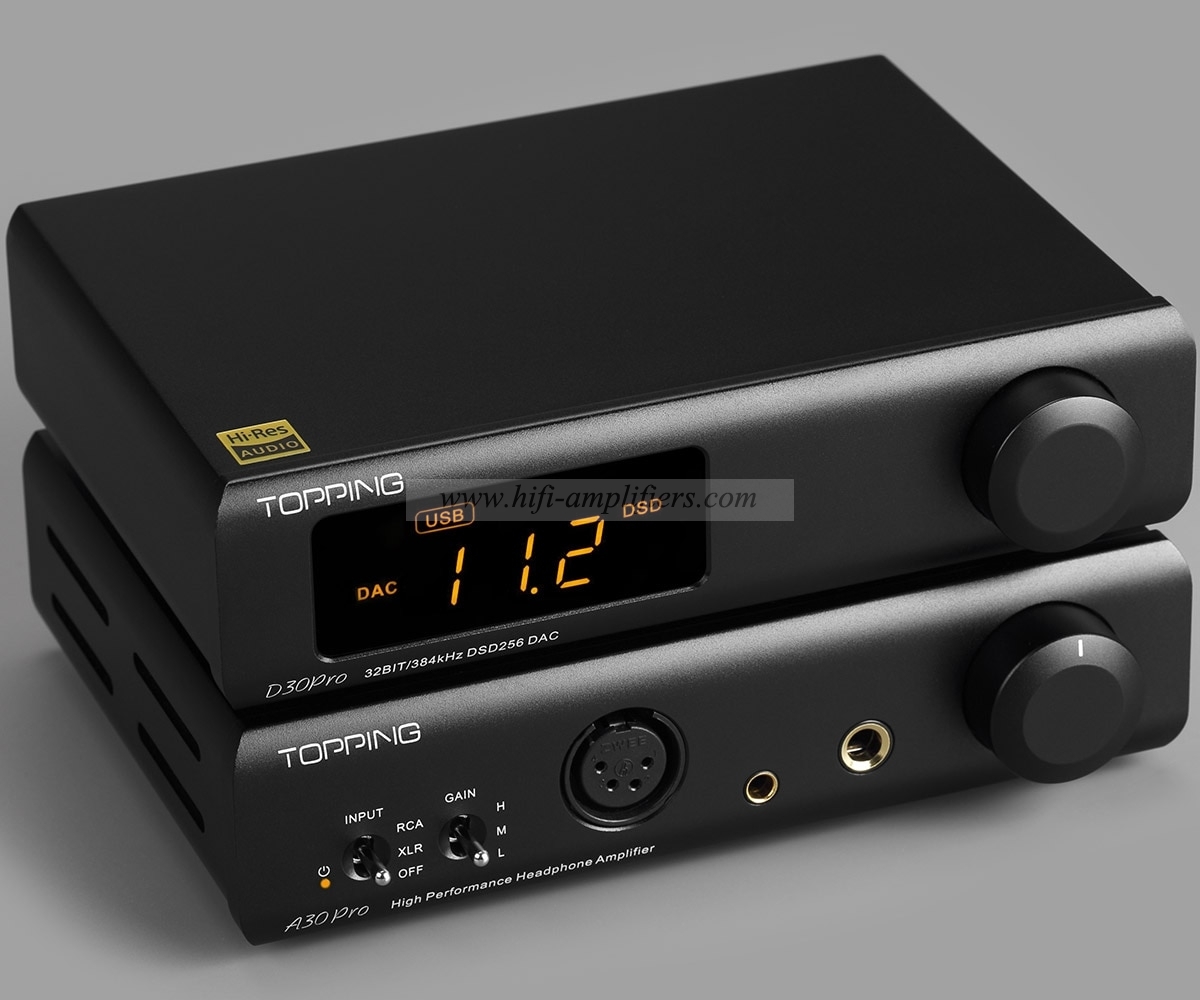 TOPPING D30pro 4×CS43198 DAC XU208 DSD256 & PCM384kHz Hi-Res Decoder D30 PRO Preamplifier Function with Remote Control
