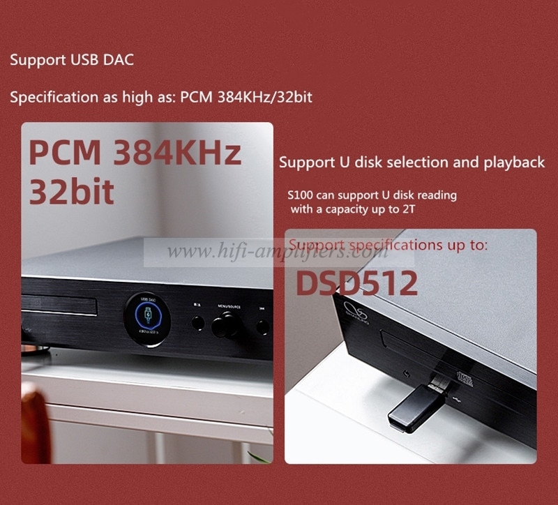 Shanling CD-S100(21) Classic Bluetooth CD Player Home HIFI Audio HD USB/DSD Decode CD Player