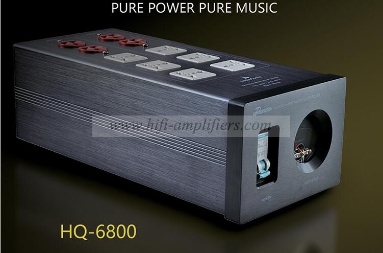 Bada HQ6800 HIFI Audiophile Power Filter Plant Socket Outlet & Audiophile Power Cable US Plug