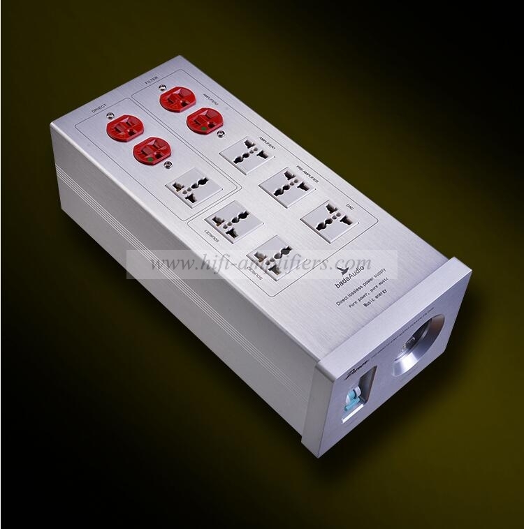 Bada HQ6800 HIFI Audiophile Power Filter Plant Socket Outlet & Audiophile Power Cable US Plug