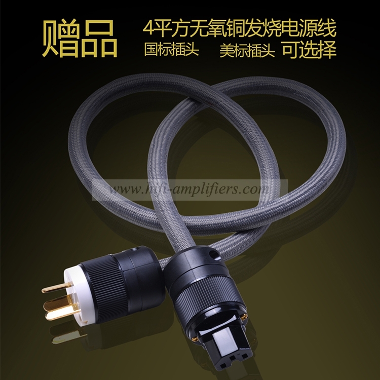 Bada HQ6800 HIFI Audiophile Power Filter Plant Socket Outlet & Audiophile Power Cable US Plug