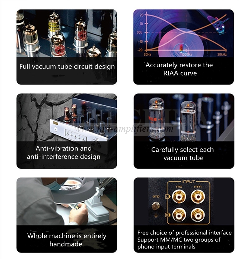 Cayin PH-9 HIFI vacuum tube phono amplifier MC gain three-speed adjustment supports MM/MC